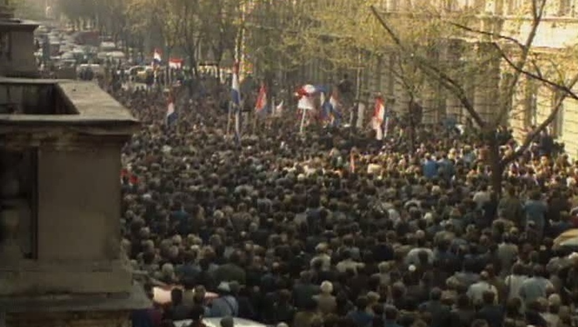Na današnji dan, 08. travnja 1991.g.,  održane su demonstracije pred vojnim sudom JNA u Zagrebu.