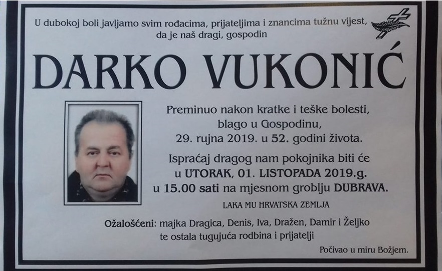 Posljednji pozdrav ratniku - Darko Vukonić