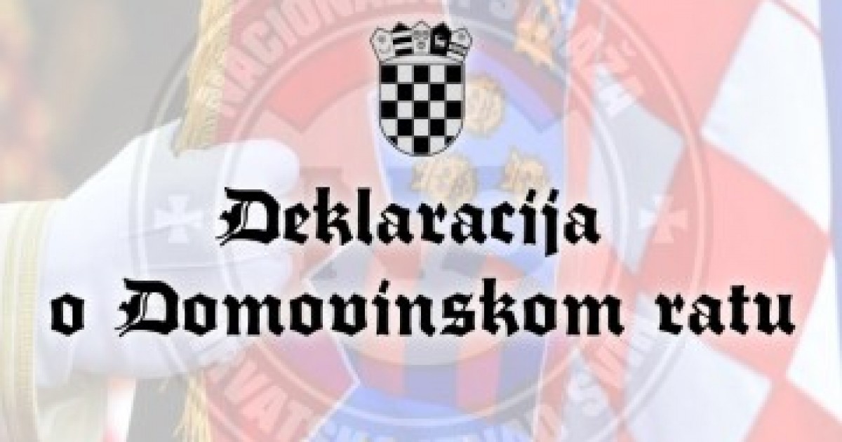 Deklaracija o Domovinskom ratu: Simbol pobjede, dokument zaborava?