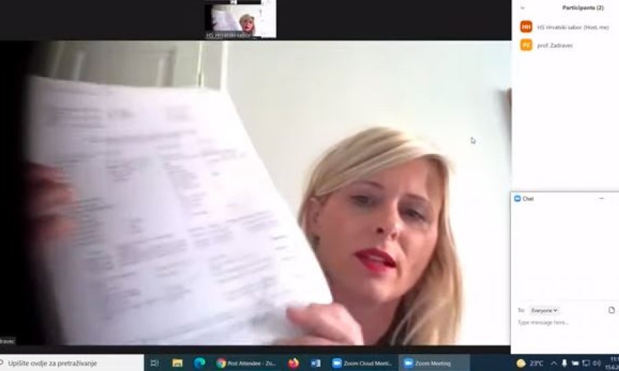 Dijana Zadravec na saslušanju u Saboru: Objasnila kako je, po njenim saznanjima, koruptivna hobotnica izvlačila novac iz bolnice