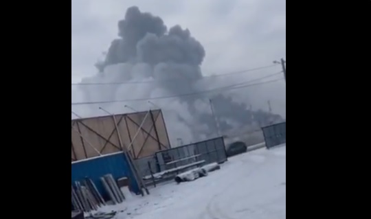 Gori termoelektrana u Rusiji