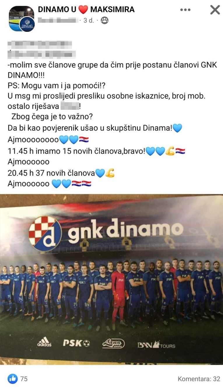 BITKA ZA DINAMO Mamićevci: Pomozite nam ostati u Dinamu. Znamo da je lihvarski, ali sve vam je džabe
