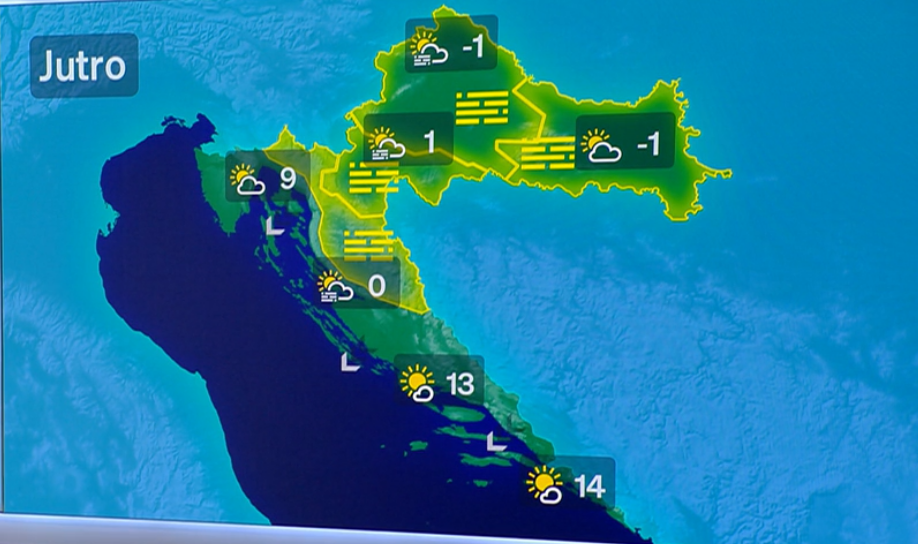 Stabilno vrijeme do kraja vikenda, s dolaskom kiše i zahlađenja sljedeći tjedan