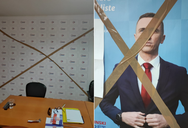Rasipa se DP: Zatvorili ogranak i prostorije stranke u Županji, imamo fotografije