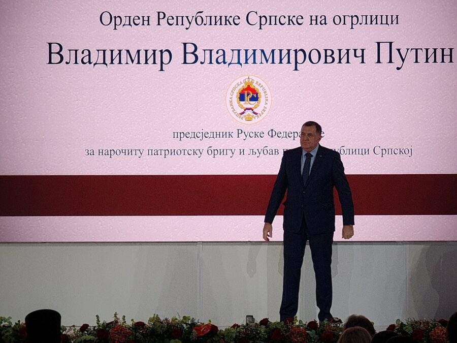 Dodik odlikovao Vladimira Putina za patriotizam i ljubav prema Republici Srpskoj
