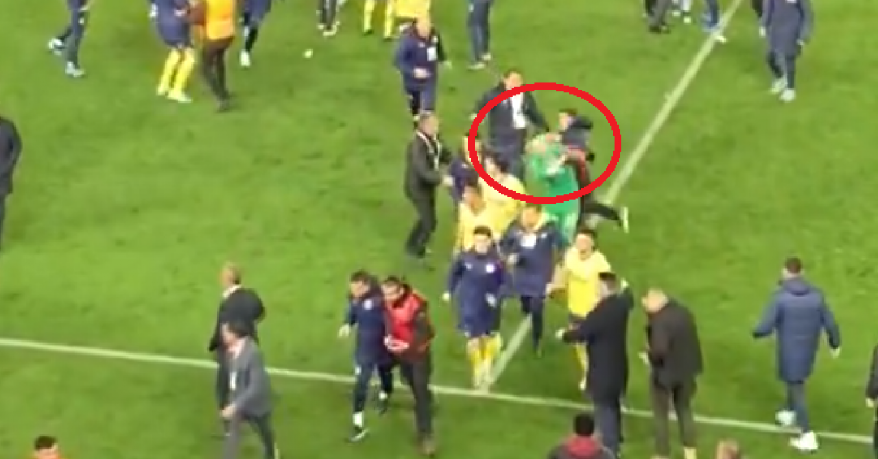 VIDEO: Navijači ozlijedili Livakovića! Hrvat krenuo u bijeg, huligan ga udario laktom u glavu
