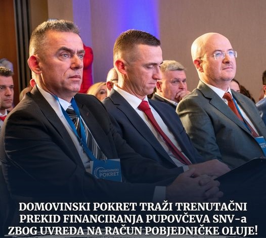 Domovinski pokret oštro osuđuje izjavu Srpskog narodnog vijeća i Milorada Pupovca povodom proslave Oluje