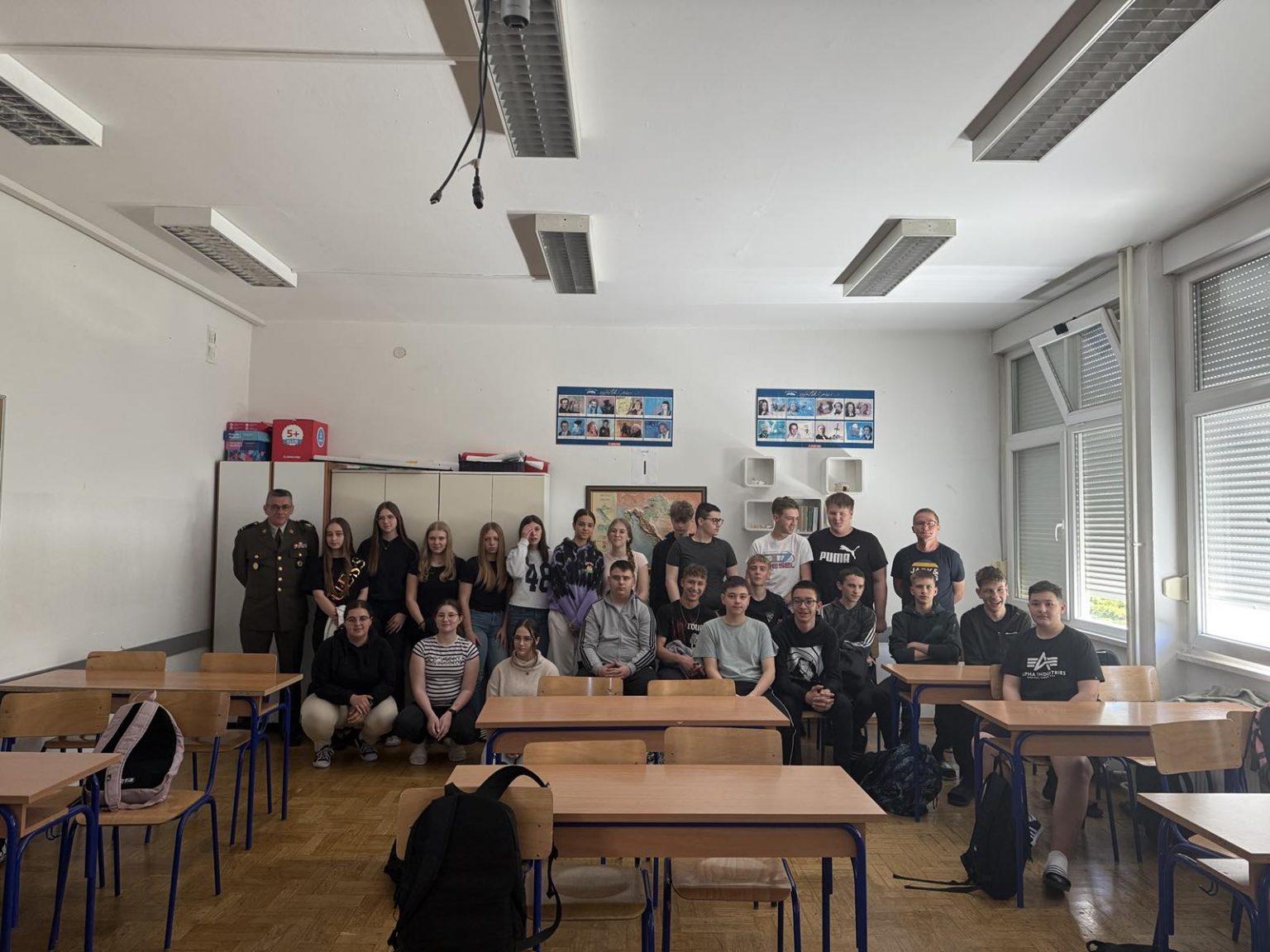 Predavanje o Domovinskom ratu u osnovnoj školi u Selnici