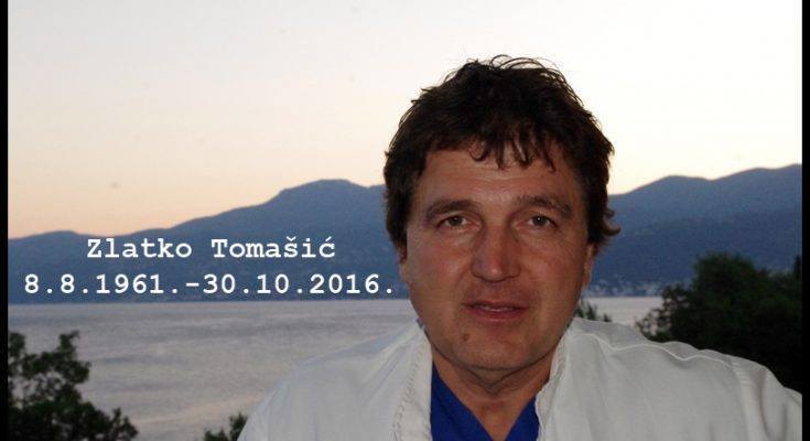 Dr.  Zlatko Tomašić, dragovoljac Domovinskog rat, ( 8. kolovoza 1961 - 30- listopada 2016.) - TUŽNO SJEĆANJE