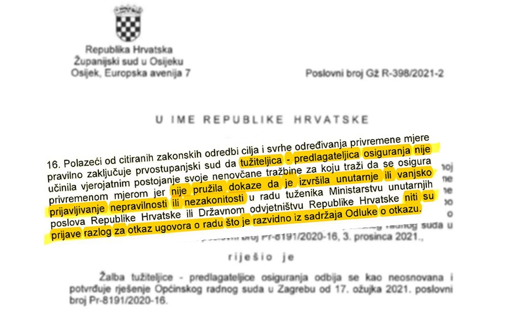 Državne nekretnine ekspresno reagirale na istup zviždačice Maje Đerek, njihove bivše zaposlenice