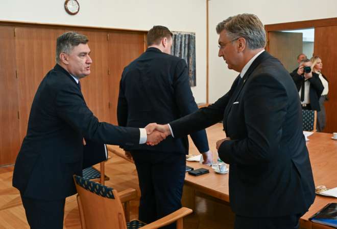 Plenković i Milanović o obrambenoj strategiji i mimohodu za obljetnicu Oluje