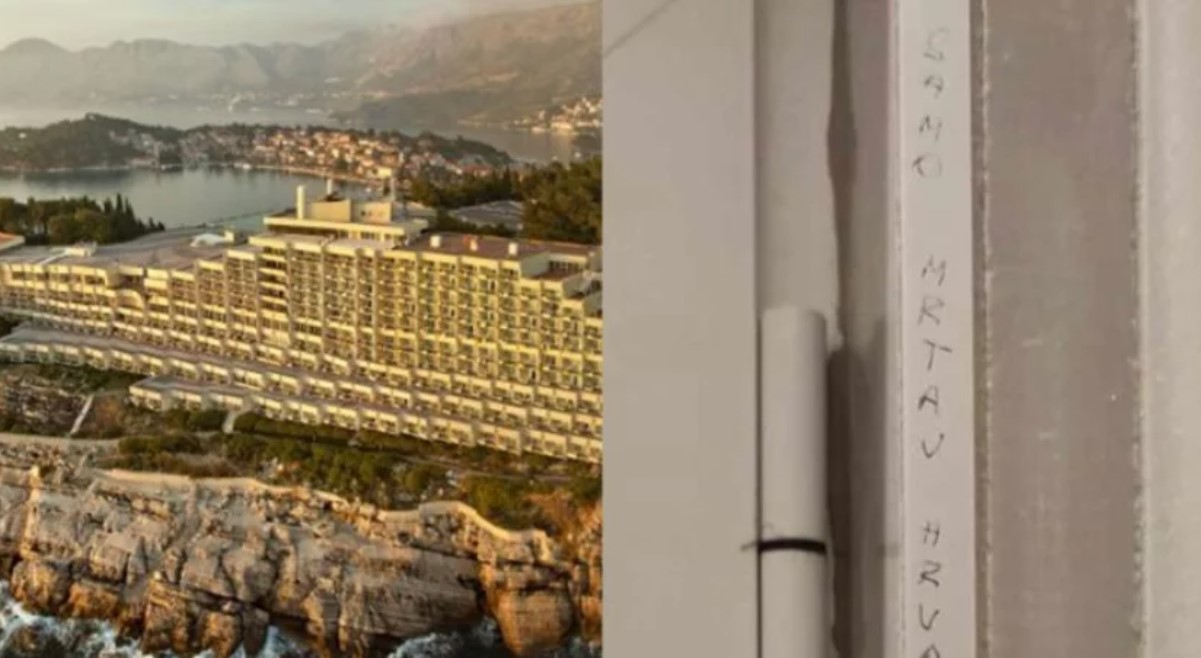 U luksuznom hotelu osvanuo uznemirujući natpis: 'Samo mrtav Hrvat može biti dobar'
