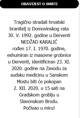 Nedžad Karalić - Hrvatski branitelj 1970. - 1992.