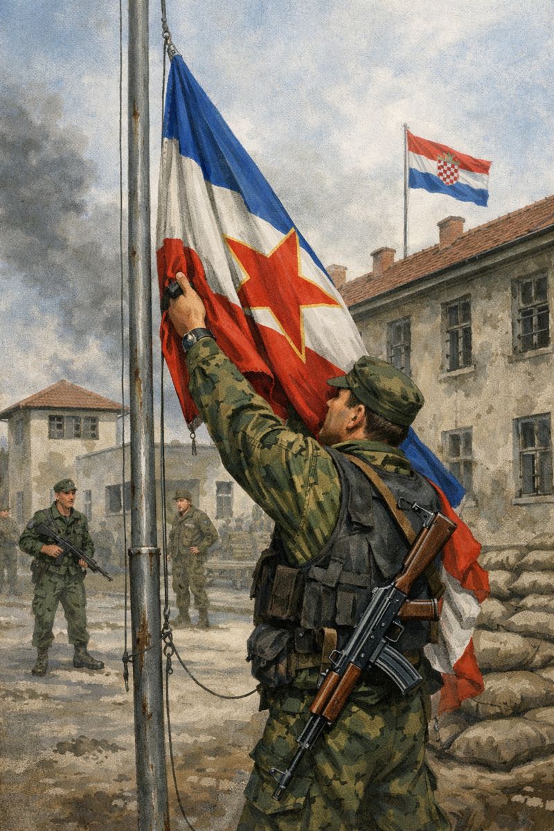 KAPA DO PODA: On je prvi ušao u vojarnu i skinuo jugoslavensku zastavu