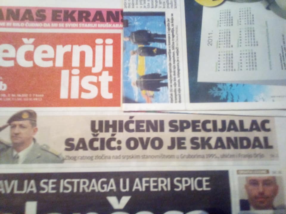 U OPSEŽNOJ POLICIJSKOJ AKCIJI UHIĆEN GENERAL ŽELJKO SAČIĆ I PRIPADNICI ATJ "LUČKO"