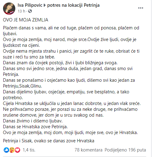 DAN ŽALOSTI 2. SIJEČNJA: “Petrinja i Sisak, ovako se danas zove Hrvatska”