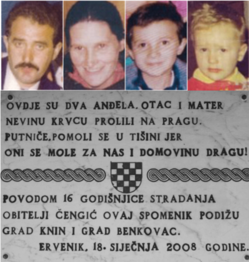 Na današnji dan - 18. siječnja 1992. godine u Erveniku ubijena je hrvatska obitelj Čengić