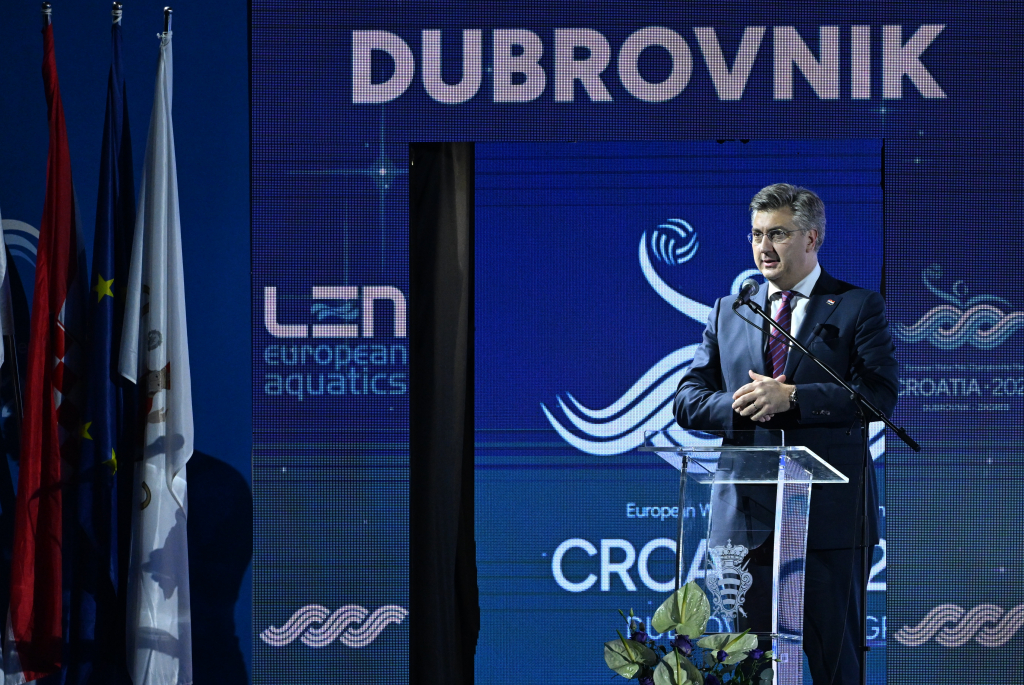 Plenković u Dubrovniku otvorio Europsko prvenstvo u vaterpolu