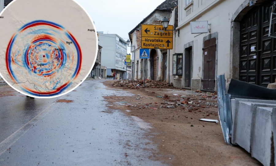 [VIDEO] Pogledajte simulaciju širenja valova nakon potresa u Petrinji: Zagreb se tresao preko minutu; vidi se i zašto je u Zaprešiću bilo mnogo štete iako je daleko od epicentra