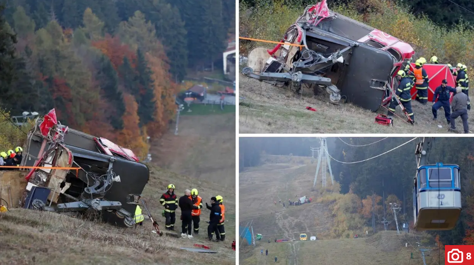 Strava u Češkoj: Kabina žičare je pala, jedan čovjek poginuo. Iz druge kabine su izvukli 13 ljudi