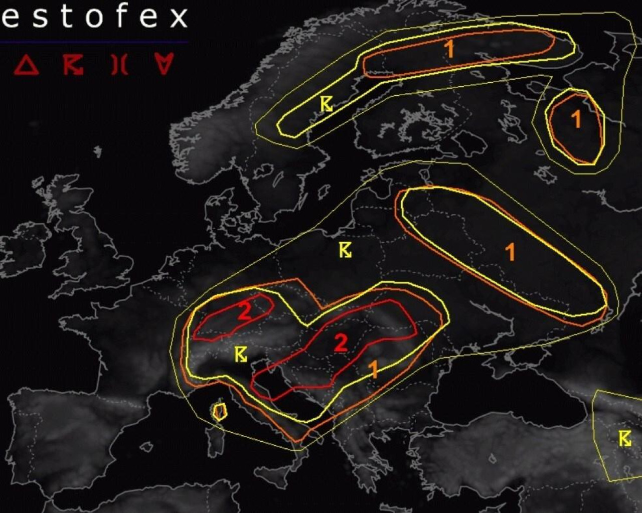 Posebno upozorenje za Hrvatsku izdao i Estofex, što nije baš često. DHMZ upalio crveni alarm za dvije regije, stižu opasne oluje