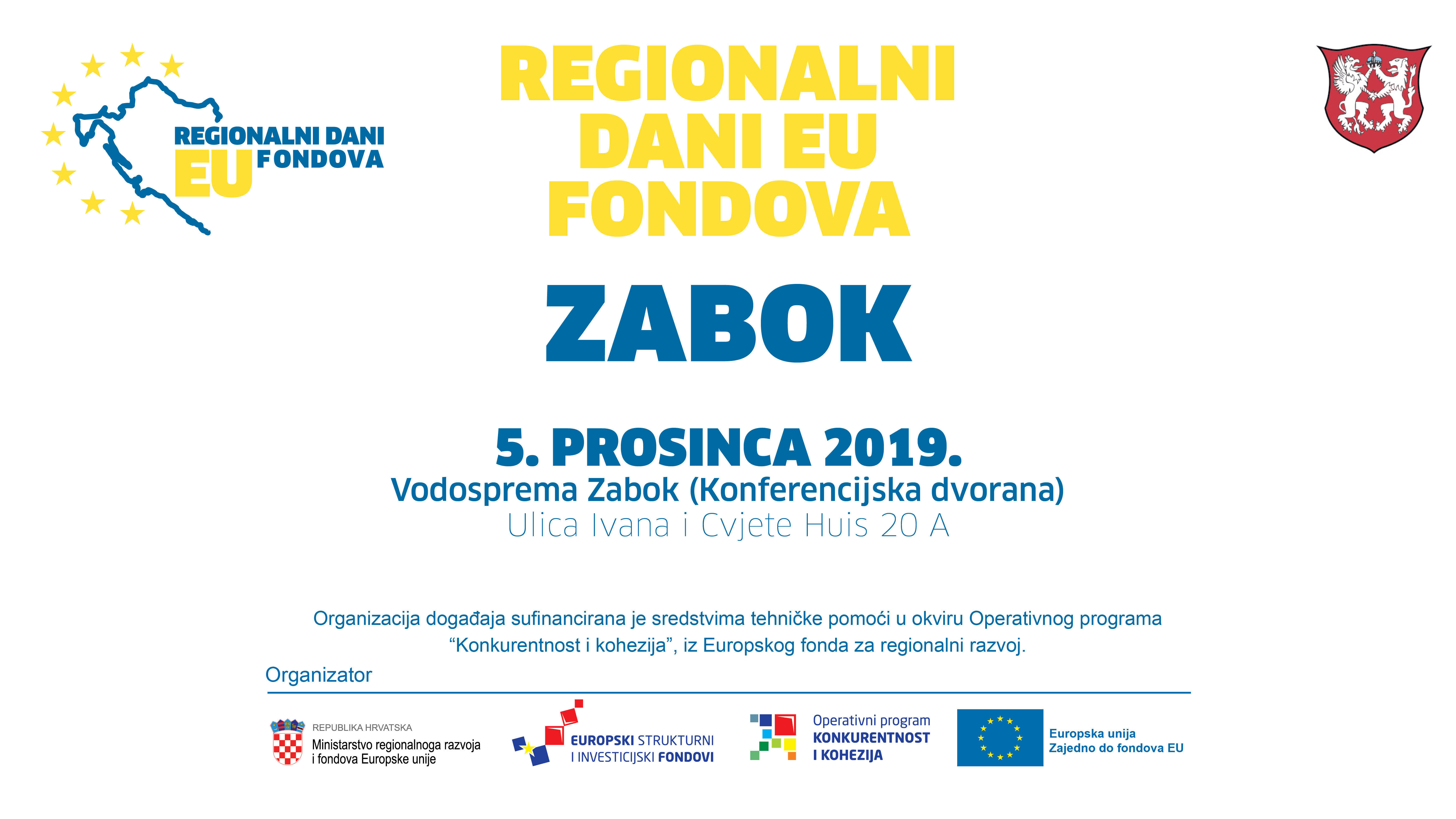„Regionalni dani EU fondova“ u Zaboku