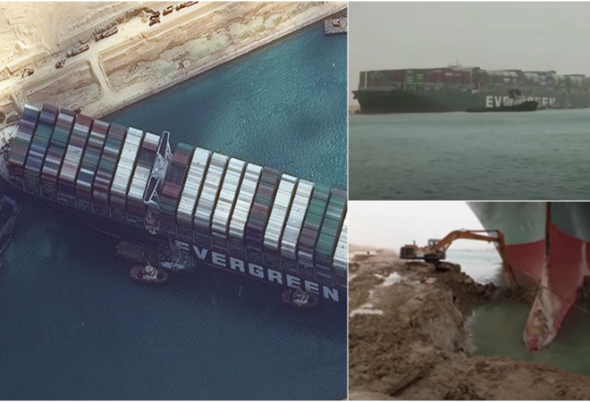 (VIDEO) EVER GIVEN I DALJE BLOKIRA SUESKI KANAL: Legendarni spasioci stižu u pomoć! Spašavanje će biti komplicirano! Nije izgledno da će se završiti brzo