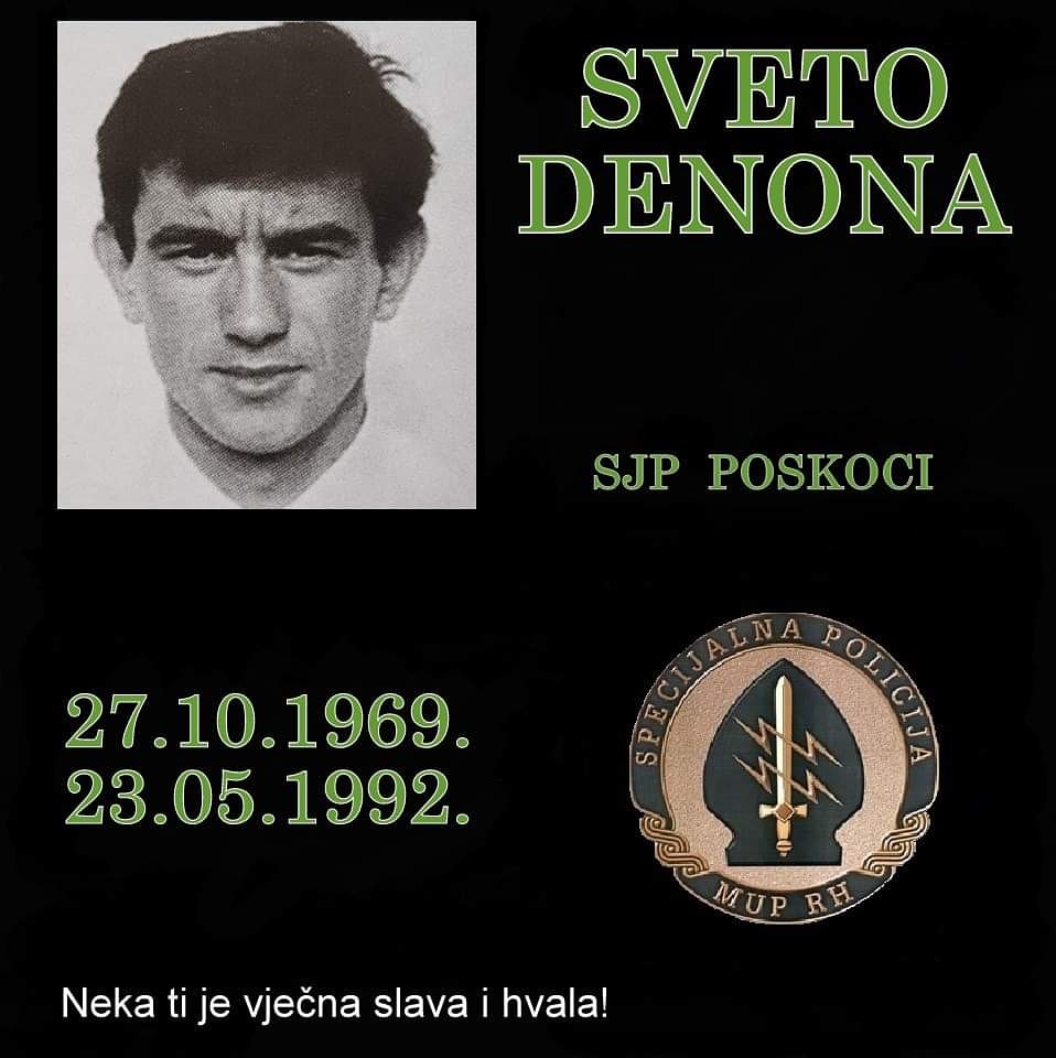 28. godišnjica pogibije Svete Denone, pripadnika Specijalne policije Poskoci