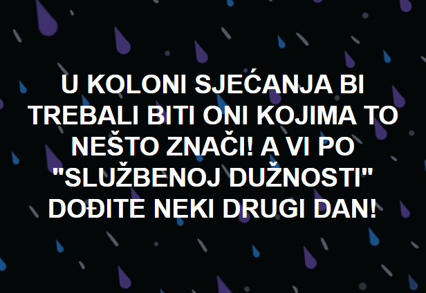 Reakcija povodom obilježavanja Dana sjećanja