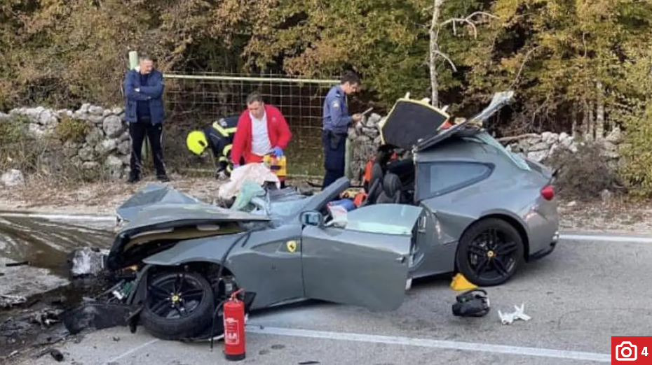 Detalji teške nesreće na Krku: Slovenac (53) se Ferrarijem zabio u zid zbog prebrze vožnje