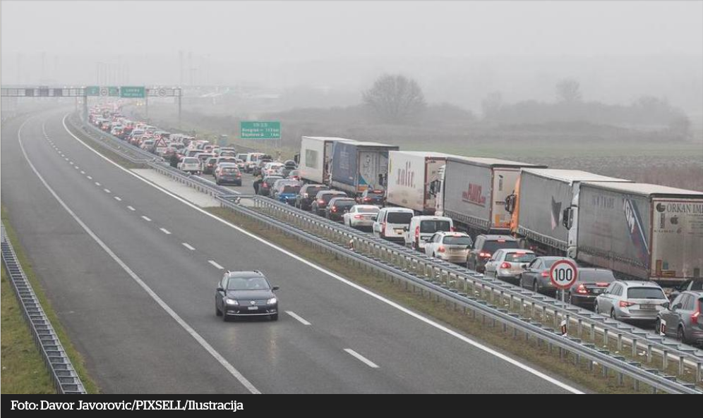 HAK: Zbog prometne nesreće kolona na A3 između Jankomira i Kosnice