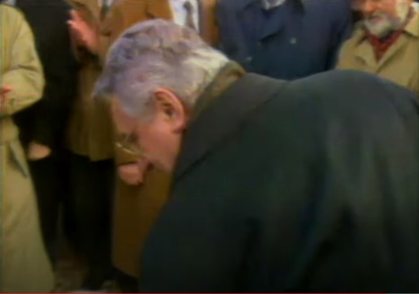 30. siječnja 1993.g. - Dr. Franjo Tuđman posjetio je oslobođena područja nakon operacije "Maslenica"