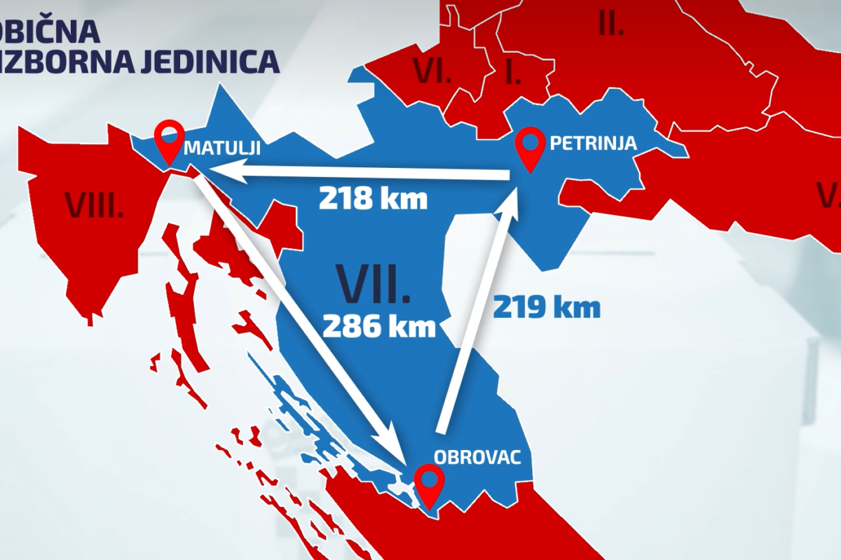 ‘Frankensteinska’ izborna jedinica: Dijeli ih 700 kilometara, a što ih spaja?