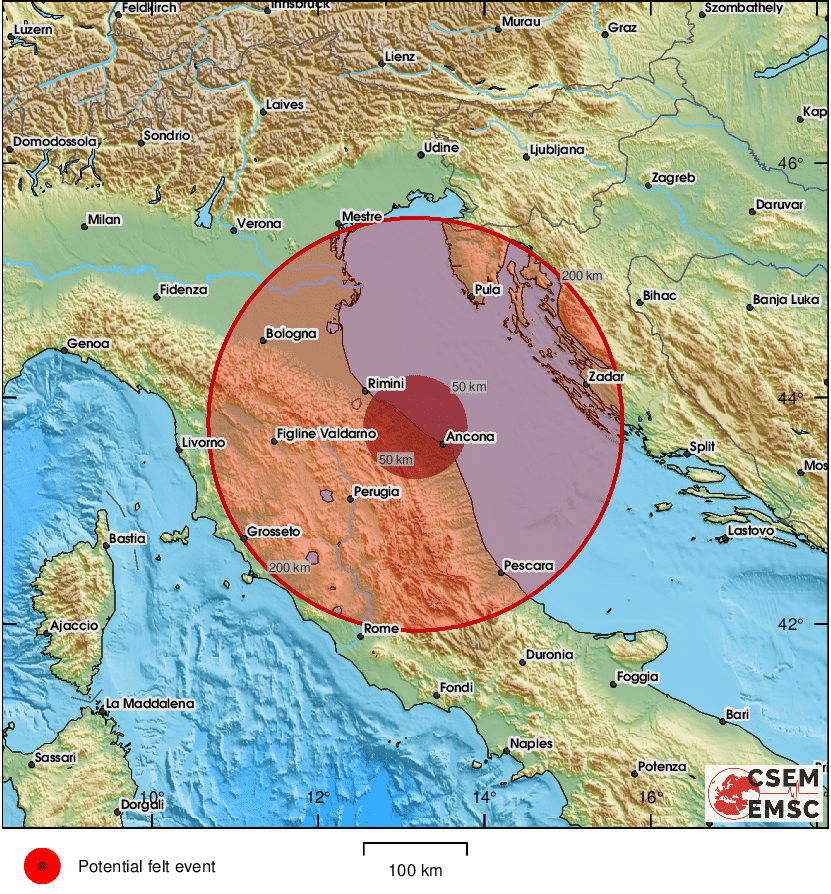 Potres magnitude 4,7 pogodio Jadransko more: Osjetio se i u Hrvatskoj, Sloveniji i BiH
