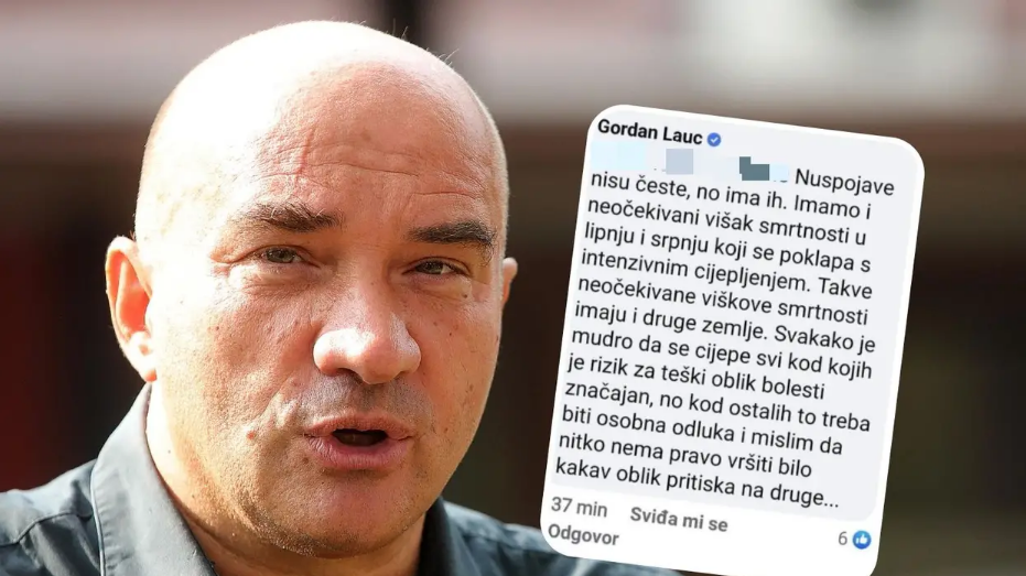 'Samo zlonamjerna i bešćutna neznalica može povezivati cjepivo s viškom smrtnosti'