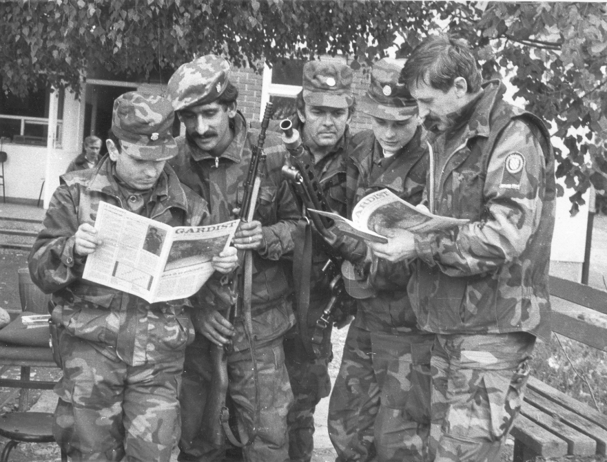 U jeku granata rodio se „Gardist“ – prvi vojni list samostalne Hrvatske