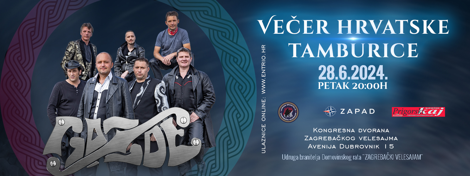 VEČER HRVATSKE TAMBURICE - koncert GAZDE, 28.06.2024. na Zagrebačkom velesajmu