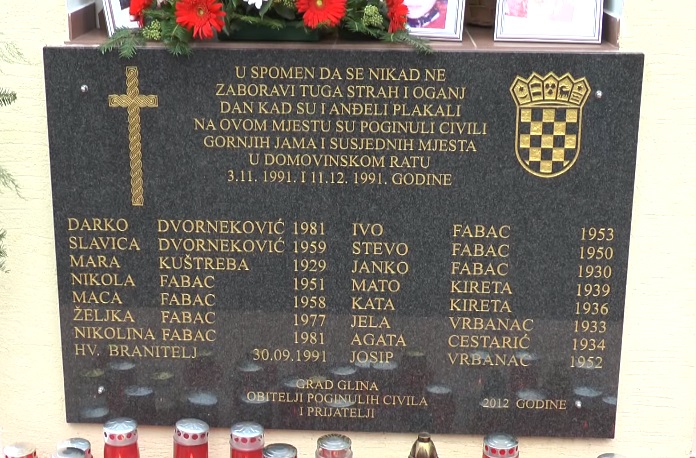 Danas se obilježava zločin u Gornjim Jamama (Glina): Među ubijenim braniteljima i civilima bilo je i troje djece