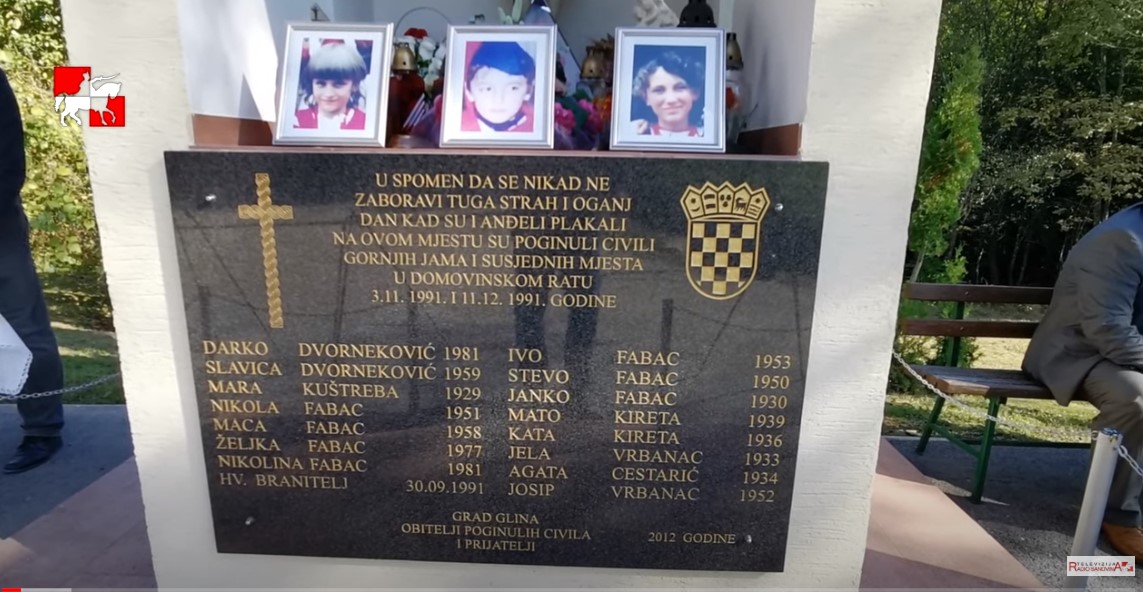 11. prosinca 1991. Gornje Jame (Glina) – strašan zločin Srba nad civilima i djecom