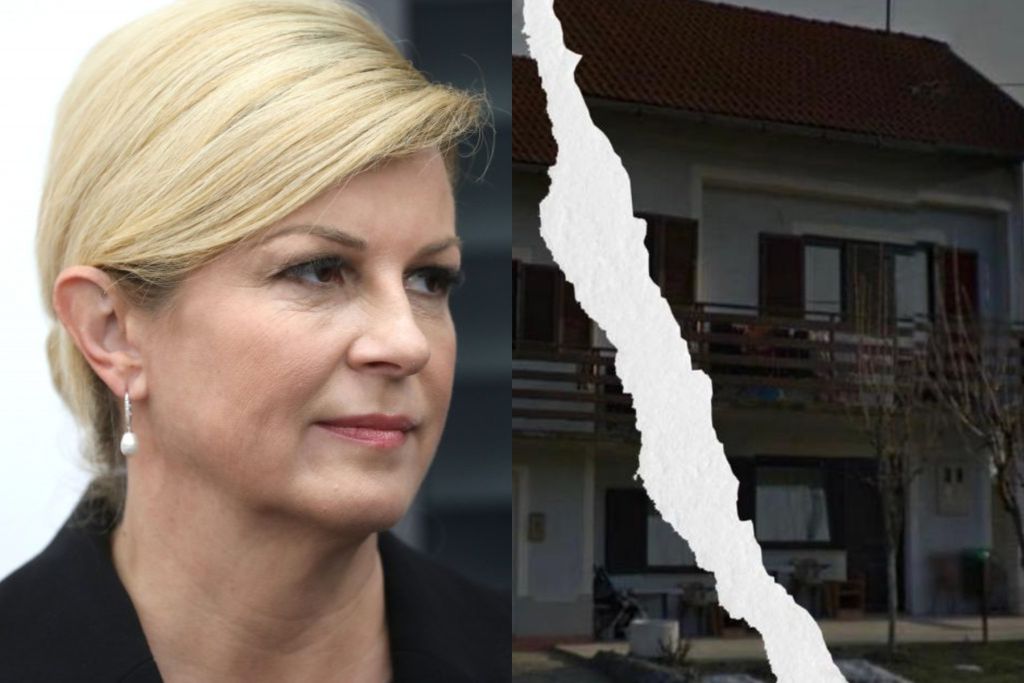 Grabar-Kitarović: Izgradit ćemo novi dom za obitelj Radošević i njihovo 6-ero djece