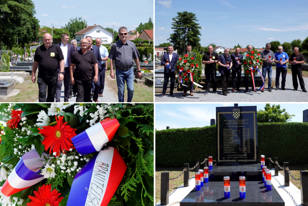 Povodom Dana državnosti položeni vijenci i zapaljene svijeće kod spomen obilježja Križ života (FOTO)