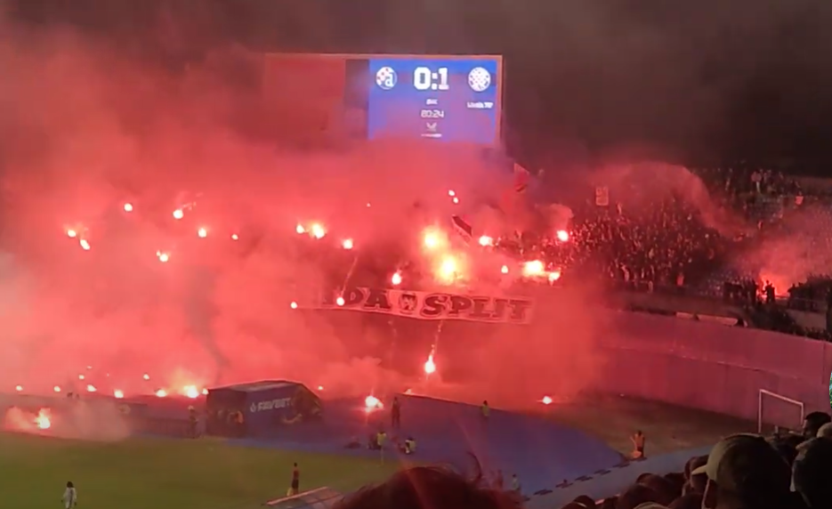 Hajduk dobio najtežu novčanu kaznu u povijesti HNL-a zbog masovne bakljade na derbiju!