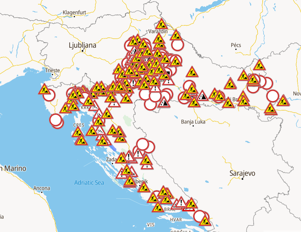 ALARMANTNA SITUACIJA ZBOG POPLAVA: HAK upozorava vozače da ne kreću na put, zatvorene brojne ceste, evo koje
