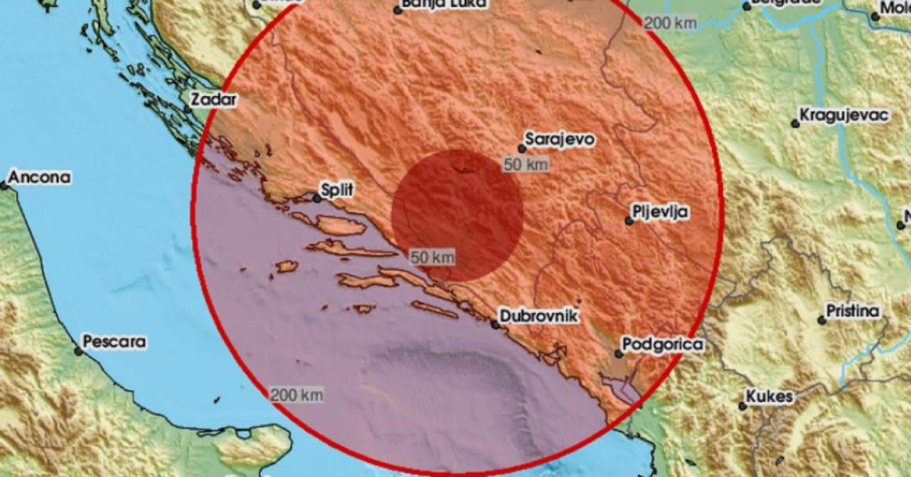Snažan potres pogodio Hercegovinu, tresla se i Dalmacija: ‘Jak udar, trajalo je...‘
