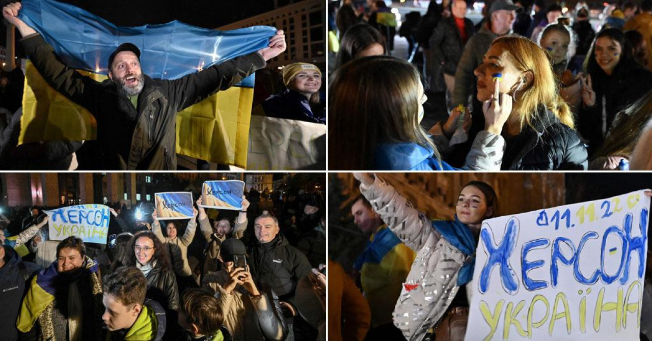 Dan ponosa i slave: Pogledajte kako su Kijevljani na kultnom Majdanu proslavili oslobođenje Hersona