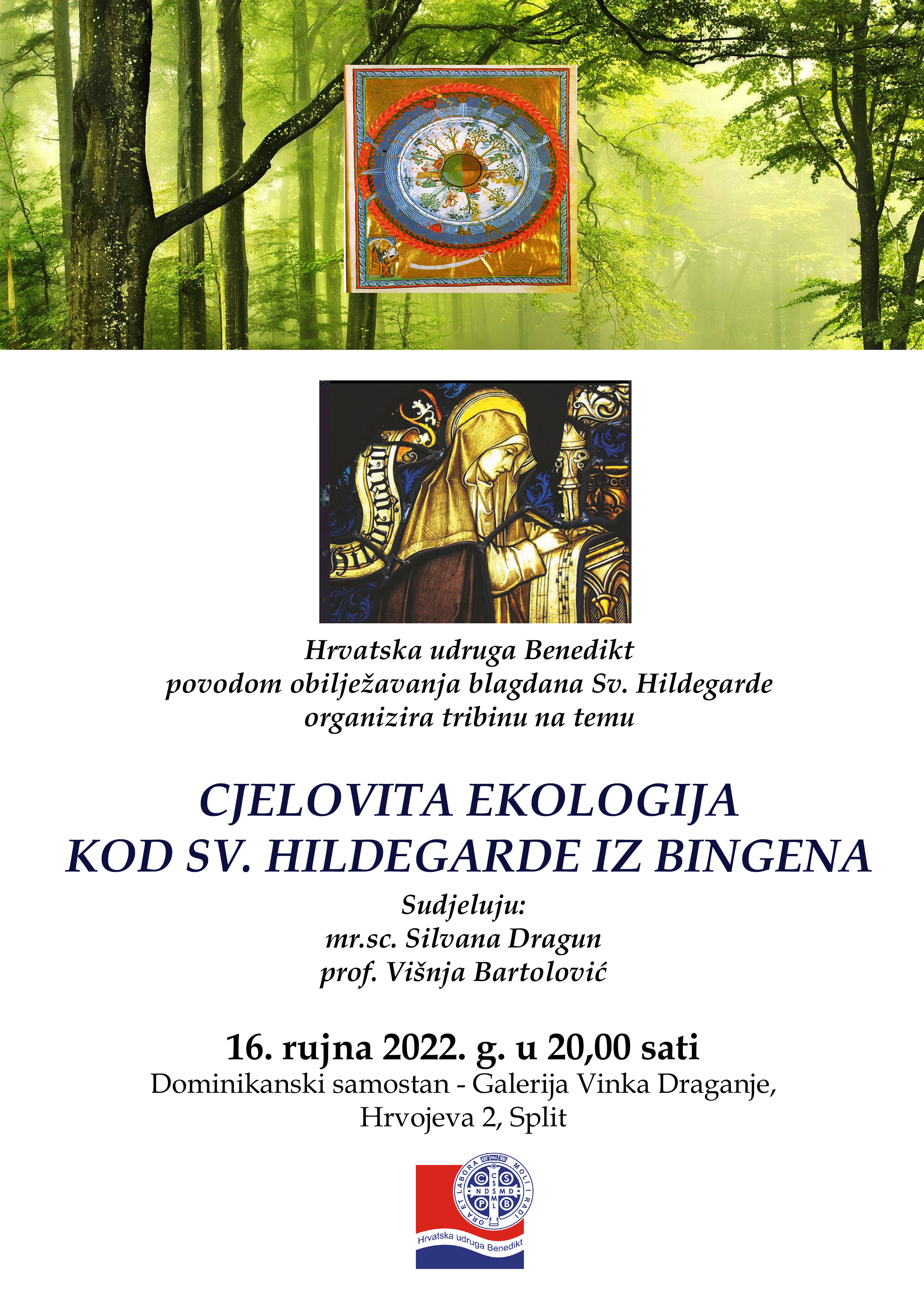 Tribina o cjelovitoj ekologiji kod sv. Hildegarde iz Bingena u organizaciji Hrvatske udruge Benedikt