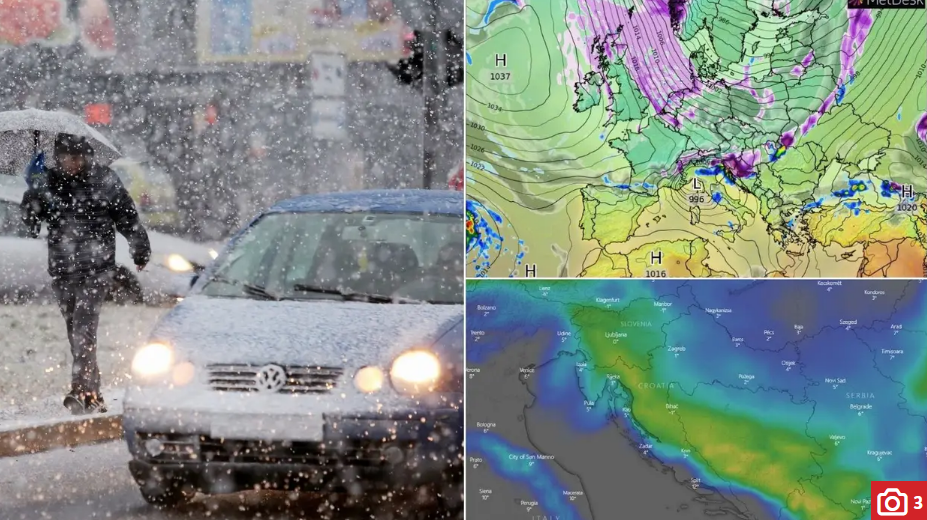 'Ovo je povijesna hladna fronta, u Hrvatskoj i do 30 cm snijega'