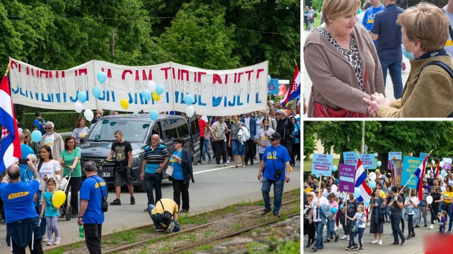 Nekoliko stotina ljudi na 'Hodu za život', u Osijeku i Markić