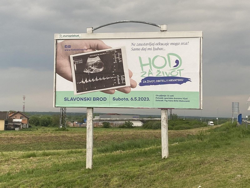 Hod za život u 12 gradova najavljuju i jumbo plakati