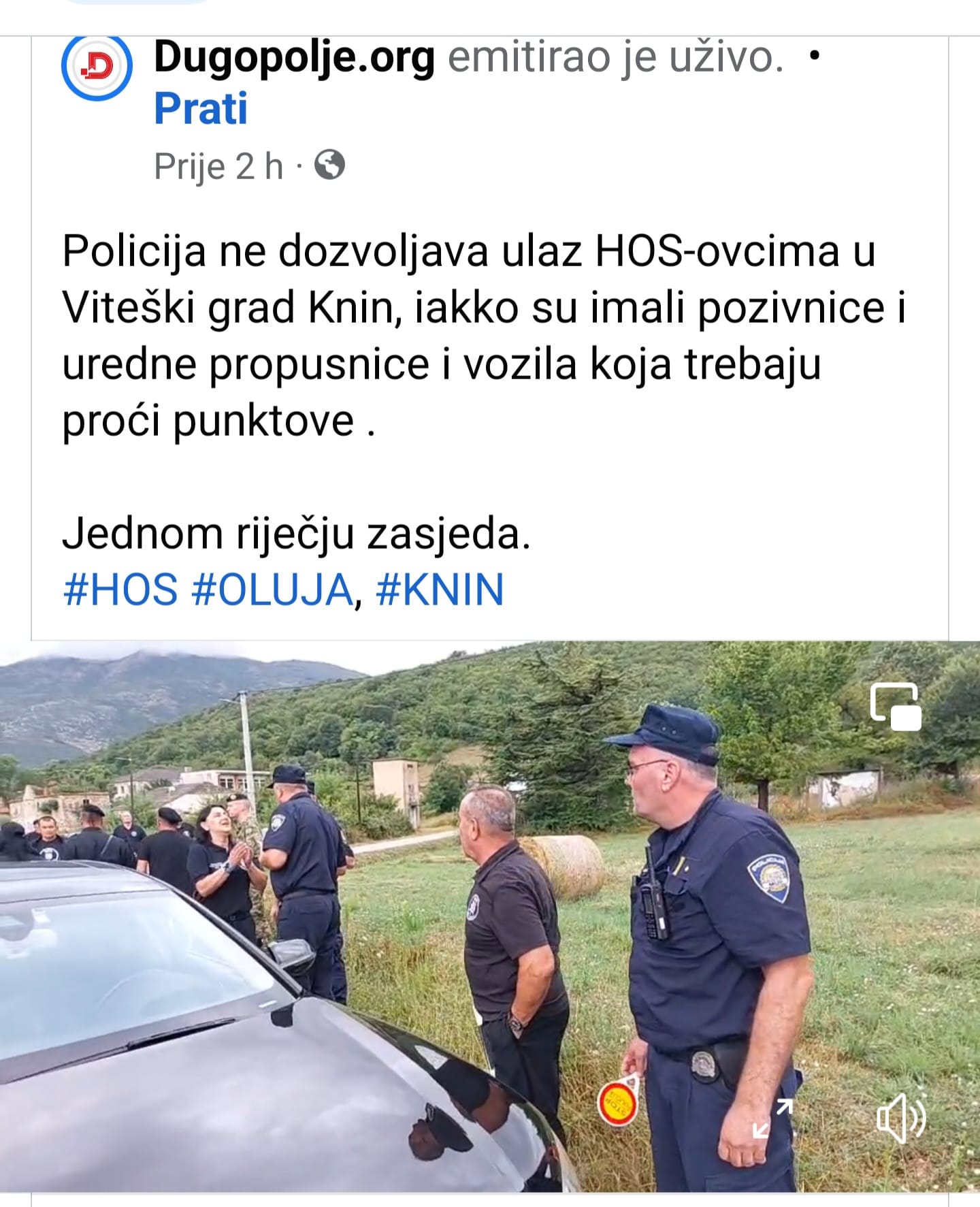 Zorica Gregurić predsjednica Udruge zagrebački dragovoljci branitelji Vukovara, prijavila DORH-u ograničavanja kretanja pripadnicima HOS-a